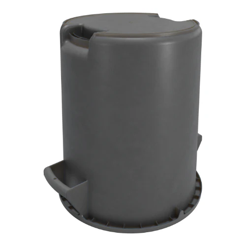 Carlisle 841044TRI23 Bronco Round Waste Bin / Food Container, Gray, 44 gal. - Image 3