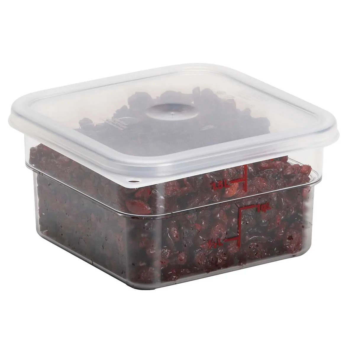 Culinary Essentials by Cambro 2SFSCW135 CamSquare Camwear Storage Container, Clear, 2 qt. - Image 3